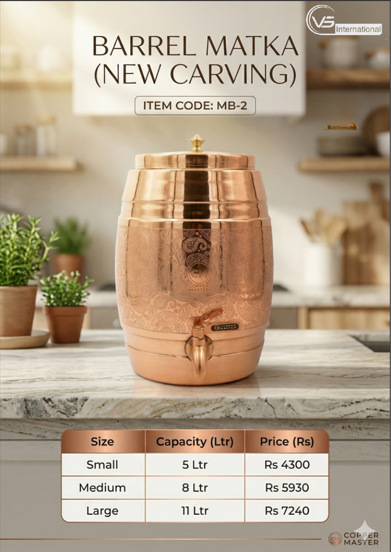 Barrel Matka (New Carving)